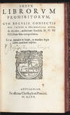 cum Regulis confectis per Patres a Tridentina Synodo delectos, auctoritate Sanctiss. D. N. Pij IIII, Pont. Max. comprobatus. Cum Appendice in Belgio, ex mandato Regiae Cathol. Maiestatis confecta