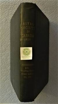 cover of Proceedings and Transactions of the Royal Society of Canada Third Series Volume XIV Meeting of May 1920