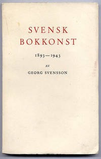 Svensk bokkonst 1893-1943. Särtryck ur ”Den…
