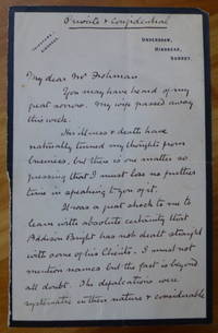 image of Autograph Letter Signed to "My dear Mr. Frohman"