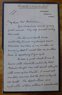 Autograph Letter Signed to &quot;My dear Mr. Frohman de Doyle, A. Conan - 1906