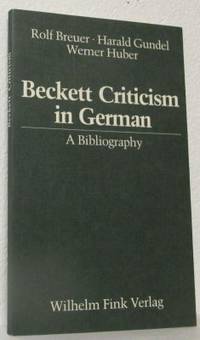 Beckett Criticism in German. A Bibliography.