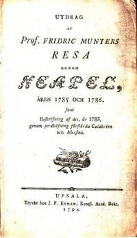 Utdrag af Prof. Fridric Munters resa genom…