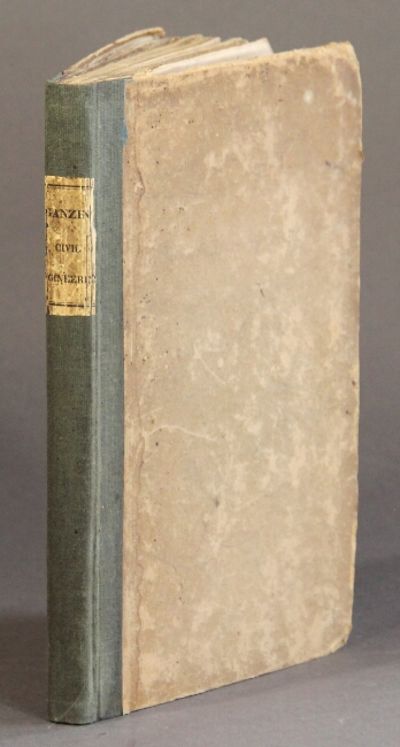 Boston: Hilliard, Gray, Little, and Wilkins, 1827. First edition in English of the author's Programm...