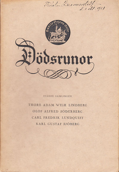 Dödsrunor. Fjärde samlingen. [Utg. av] Sancte…