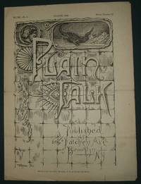 cover of Plain Talk Vol. III No. 5 August 1886