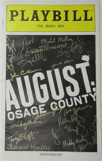 August: Osage County Playbill Signed by Cast Members: Tracy Letts