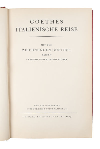 Italienische Reise. Mit den Zeichnungen Goethes, seiner Freunde und Kunstgenossen. Neu herausgegeben vom Goethe-Nationalmuseum. (photo 5)