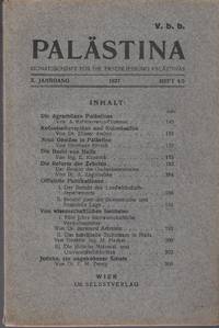  Palästina. Monatsschrift für die Erschließung Palästinas. 1927, Heften 3/4/5