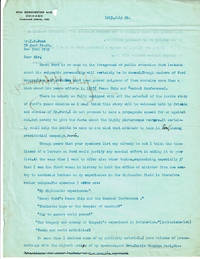 TYPED LETTER, BOLDLY SIGNED by the Hungarian-born Feminist & Pacifist ROSIKA SCHWIMMER, making mention of Henry Ford's 1915 Peace Ship expedition which she initially led.