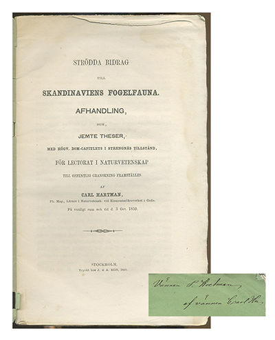 Strödda bidrag till Skandinaviens fogelfauna. A.a.