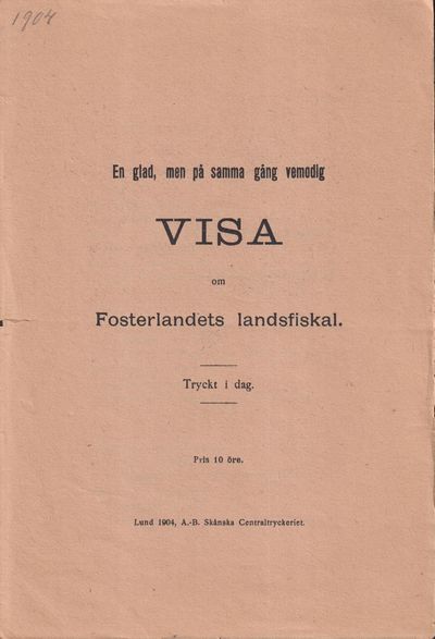 En glad, men på samma gång vemodig visa om…