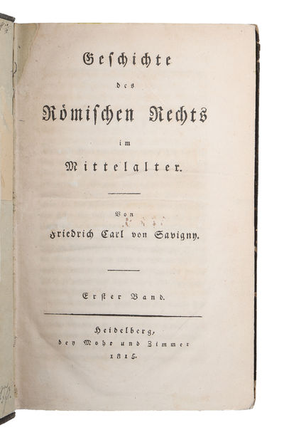 Geschichte des Römischen Rechts im Mittelalter. 6 Bde. (photo 2)