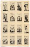 Uncut Proof Sheet of 16 Vintage Postcards