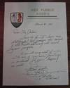 Autographed Letter Signed