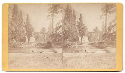 The Upper Hotel or Hutchings Hotel. Yosemite Valley. California