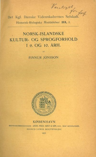 Norsk-islandske kultur- og sprogforhold i 9. og…