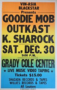 1995 Poster for Goodie Mob, Outkast, and K. Sharock at the Grady Cole Center