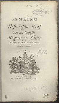 Samling af historiska bref om det svenska…