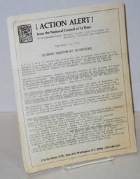 ¡Action alert! from the National Council of La Raza Sept 11, 1978; bilingual education act in...