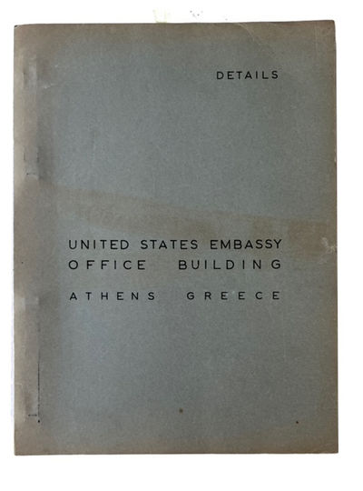 Details: United States Embassy Office Building Athens, Greece. Architects: The Architects Collaborative Cambridge ... Engineers: General Engineering Associates, Washington [and] New York