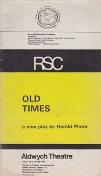 [INSCRIBED] Old Times: a new play by Harold Pinter [Program]