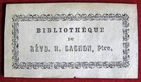 image of Ex-libris Québec. Révd. H. Gagnon, ptre