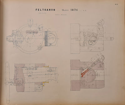 1ste Hefte, Kanonen (+) 2det Hefte, Lavetten (+) 3die Hefte, Forstillingen (+) 4de Hefte, Ammunitionsvognen m. m. (+) 5te Hefte, Udrustningstjeneste. 5 vols. (photo 2)