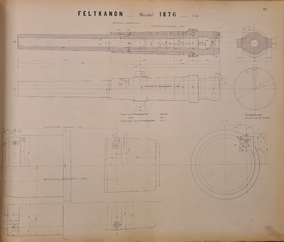 1ste Hefte, Kanonen (+) 2det Hefte, Lavetten (+) 3die Hefte, Forstillingen (+) 4de Hefte, Ammunitionsvognen m. m. (+) 5te Hefte, Udrustningstjeneste. 5 vols. (photo 3)