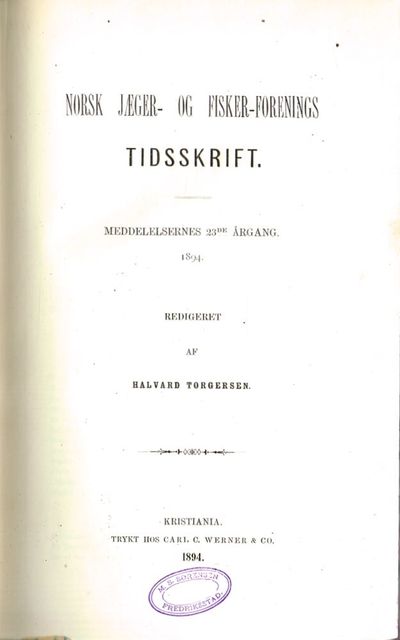 Meddelelsernes 23de Aargang 1894. Redigeret af Halvard Torgersen. - Meddelelsernes 55de aargang 1926. Redigert av Harald Platou. (photo 3)