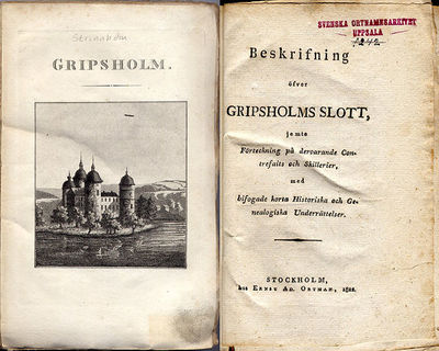Beskrifning öfver Gripsholms slott, jemte…