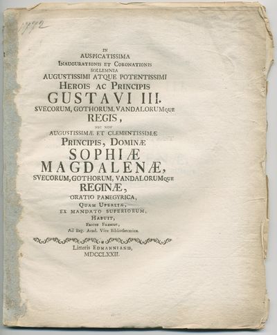 In auspicatissima inaugurationis et coronationis…