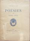 POESIES de Pierre Louys