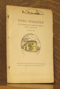 TOURO SYNAGOGUE OF CONGREGATION JESHUAT ISRAEL NEWPORT, RHODE ISLAND, FOUNDED 1658 by anonymous - Paperback - seventh printing - 1966 - from Andre Strong Bookseller (SKU: 27742)