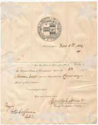 Partly-Printed Document Signed