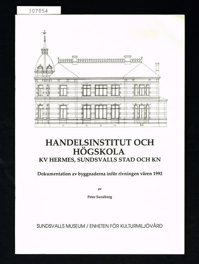 Handelsinstitut och högskola. Kv Hermes,…