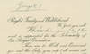 An Invitation to the Coronation of King George V, Signed by Him