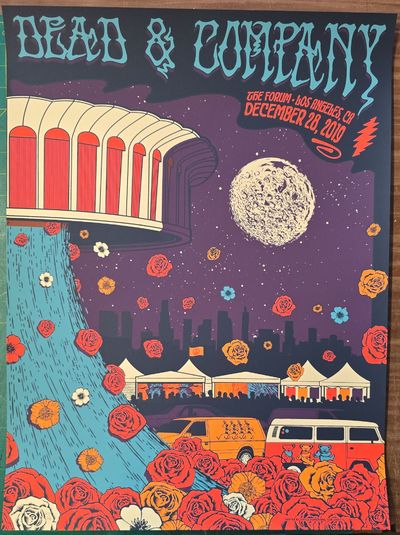 Dead and Company - 2019 - Fall Tour - Poster - Inglewood, CA - The Forum, Dec. 28, 2019 (Los Angeles)