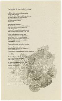 Broadside: Springtime in the Rockies, Lichen