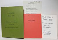 POEMS, 1928. Reproduced in facsimile for the Ilkley Literature Festival April 24, 1973. With a  Foreword by B.C. Bloomfield by Auden, W.H.;  Foreword by B.C. Bloomfield - 1973