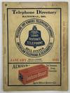 Hannibal Directory of the Missouri & Kansas Telephone Company. January, 1912