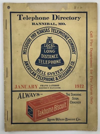 Hannibal Directory of the Missouri & Kansas Telephone Company. January, 1912