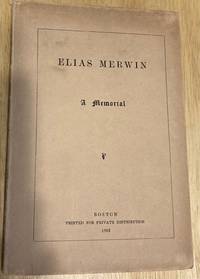 cover of Elias Merwin A Memorial