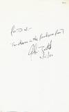 Autograph Note Signed, 8vo, n.p., September 15, 1980