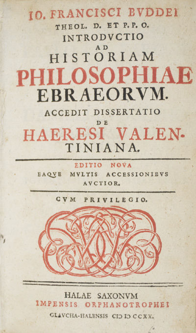 Halae Saxonum: Impensis Orphanotrophei Glavcha-Halensis, 1720. Editio Nova (Revised Edtion). Hardcov...
