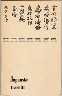 Japanska träsnitt i färg och svart-vitt från 1600-talets början till 1800-talets mitt.