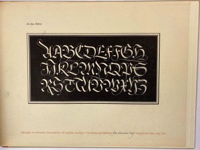ABC. Feder und Stichel. Alphabete und Schriftblätter in zeitgemäßer Darstellung. Geschrieben von Hermann Zapf, in Metall geschnitten von August Rosenberger. (photo 2)
