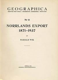 Norrlands export 1871-1937.