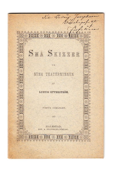 Små skizzer ur mina teaterminnen af Ludvig…