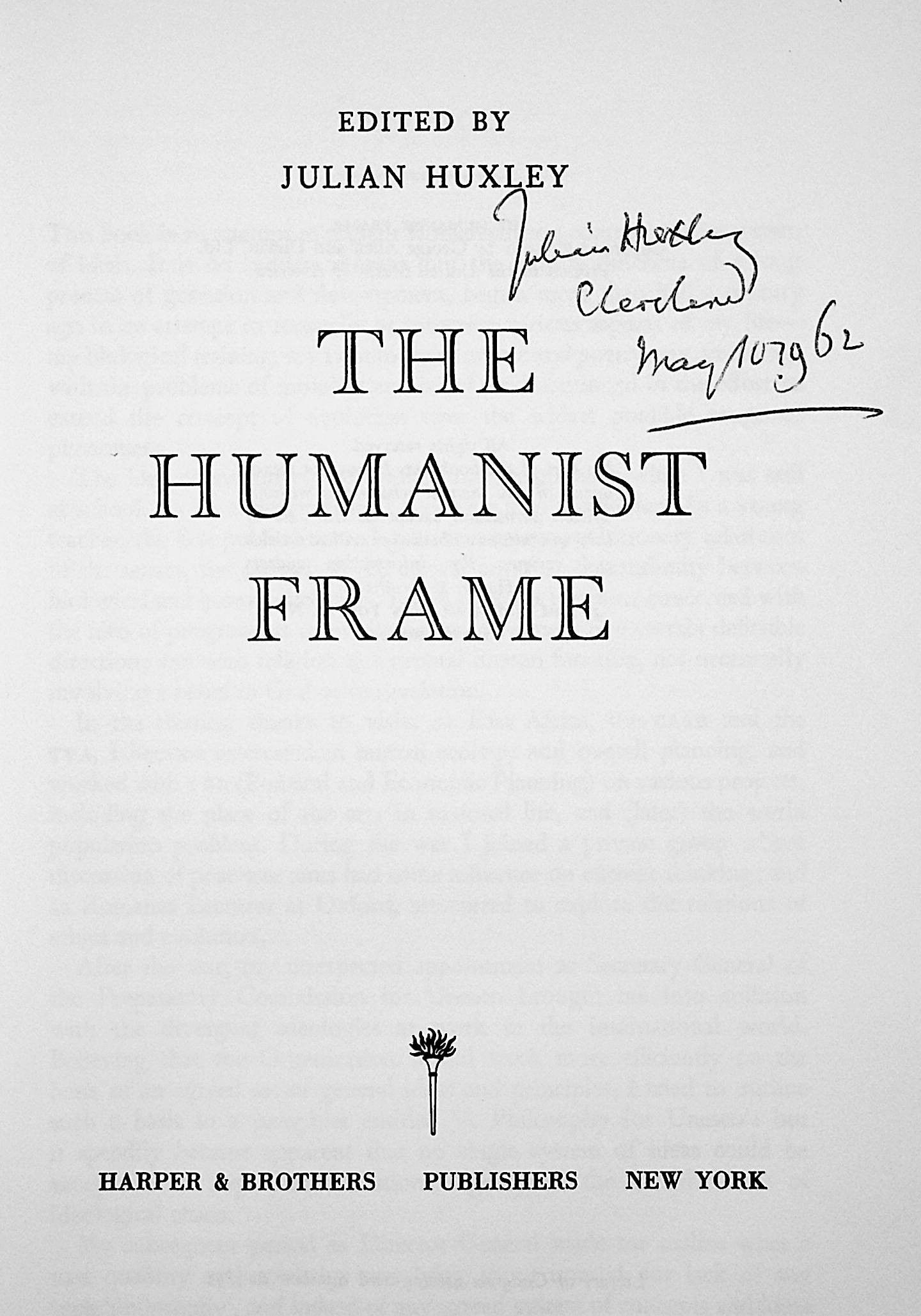 The Humanist Frame
